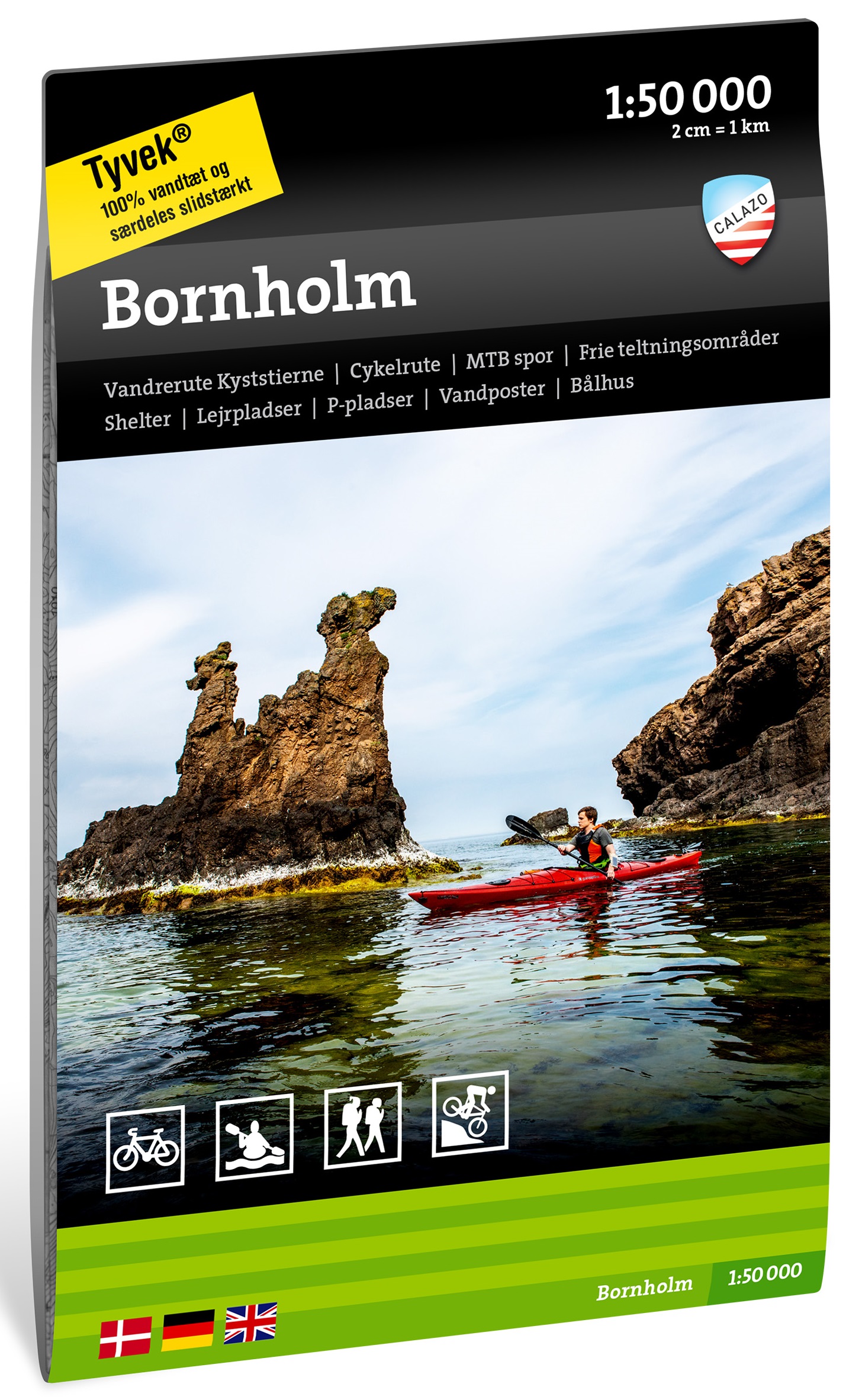 Online bestellen: Wandelkaart Bornholm | Calazo