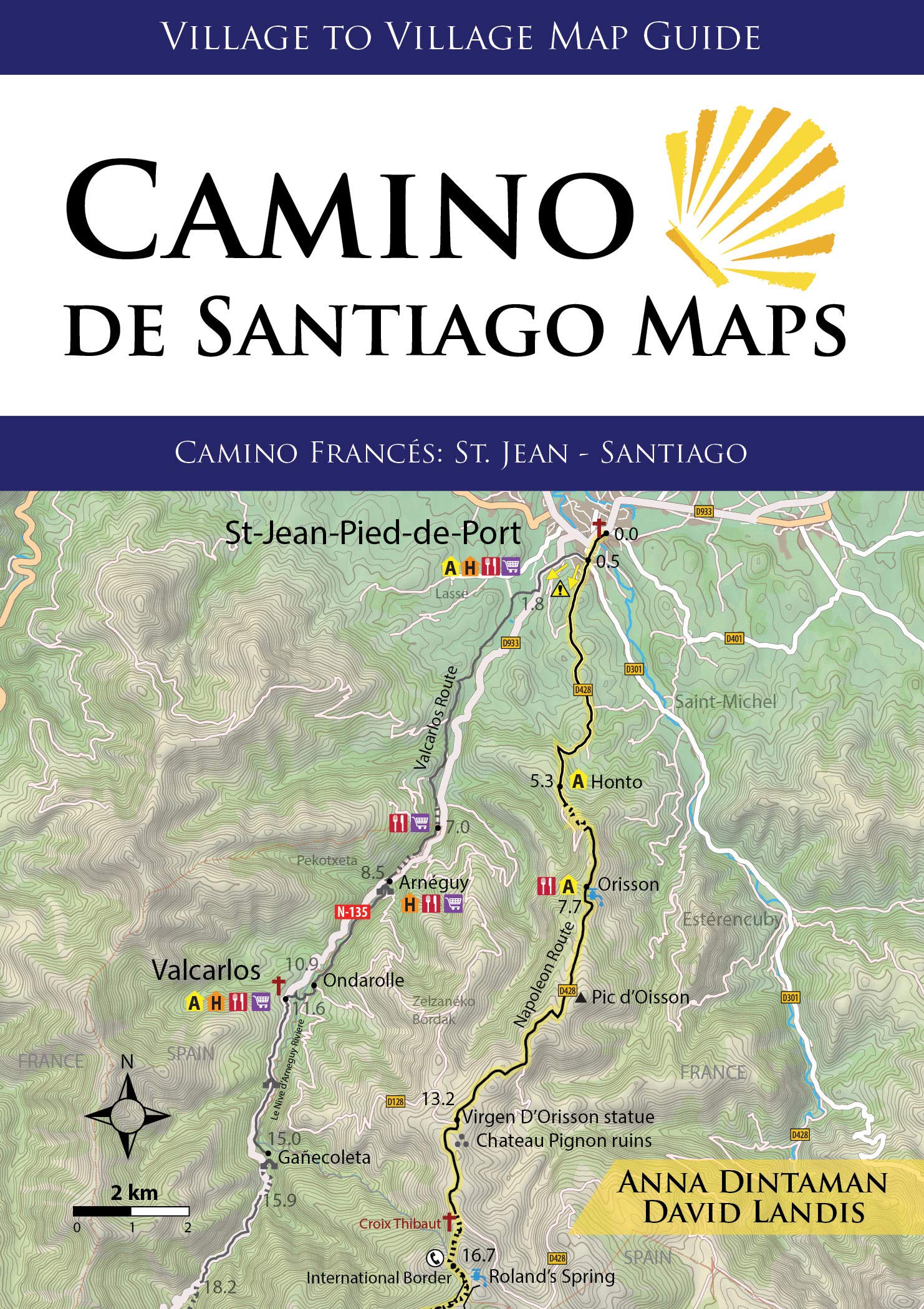 Online bestellen: Wandelkaart Camino de Santiago Maps | Village to Village Press