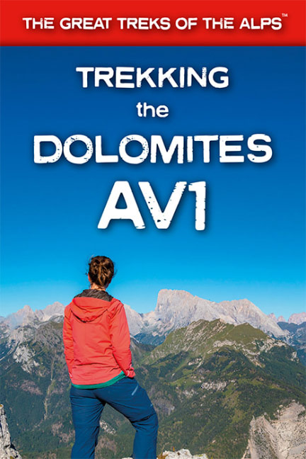 Online bestellen: Wandelgids Trekking the Dolomites Av1 | Knife Edge Outdoor