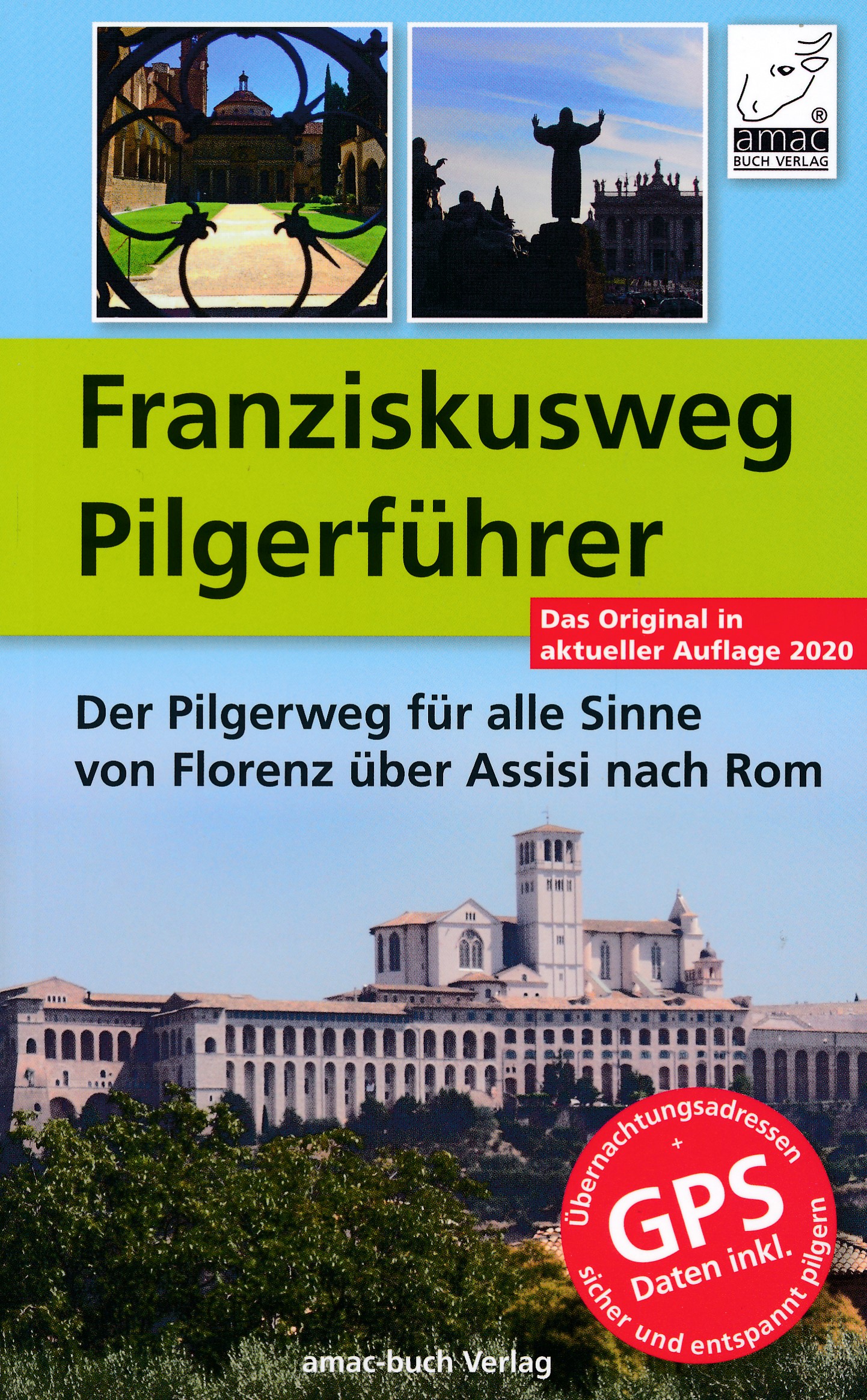 Online bestellen: Pelgrimsroute - Wandelgids Franziskusweg Pilgerführer | Amac-Buch