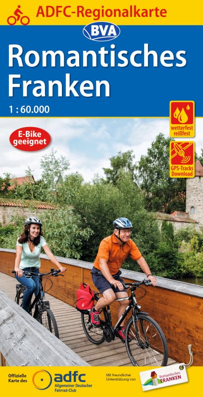 Fietskaart ADFC Regionalkarte Roman…