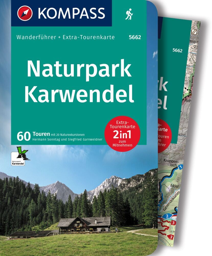 Online bestellen: Wandelgids 5662 Wanderführer Naturpark Karwendel | Kompass