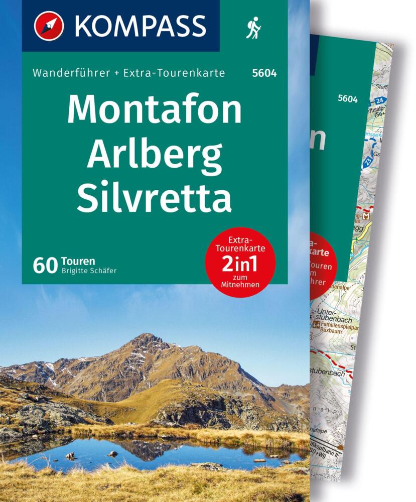 Online bestellen: Wandelgids 5604 Wanderführer Montafon - Arlberg - Silvretta | Kompass