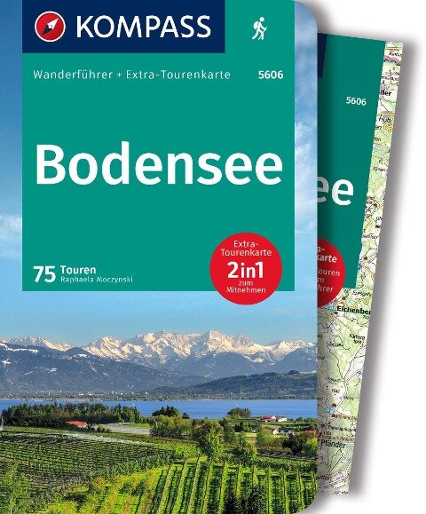 Online bestellen: Wandelgids 5606 Wanderführer Bodensee - Bodenmeer | Kompass