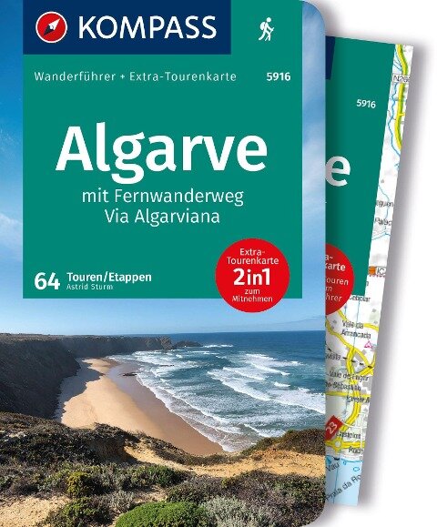 Wandelgids 5916 Wanderführer Algarve | Kompass de zwerver