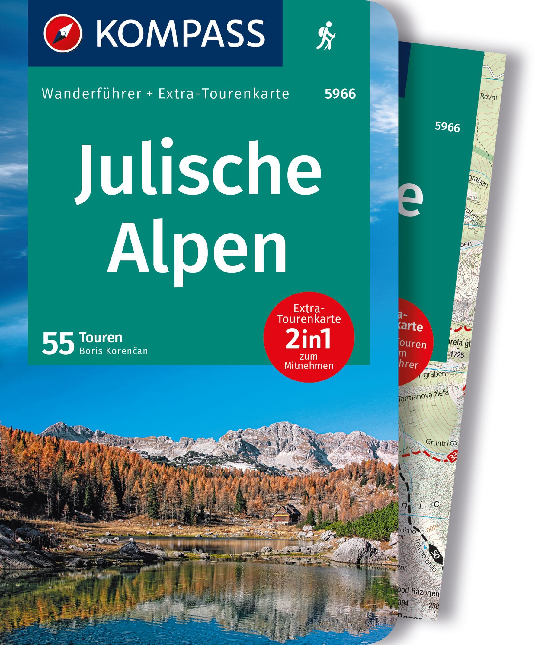 Online bestellen: Wandelgids 5966 Wanderführer Julische Alpen | Kompass
