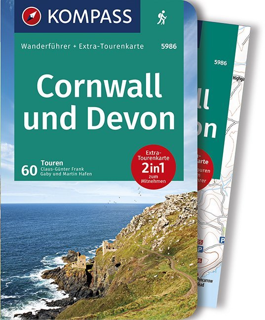 Online bestellen: Wandelgids 5986 Wanderführer Cornwall - Devon | Kompass