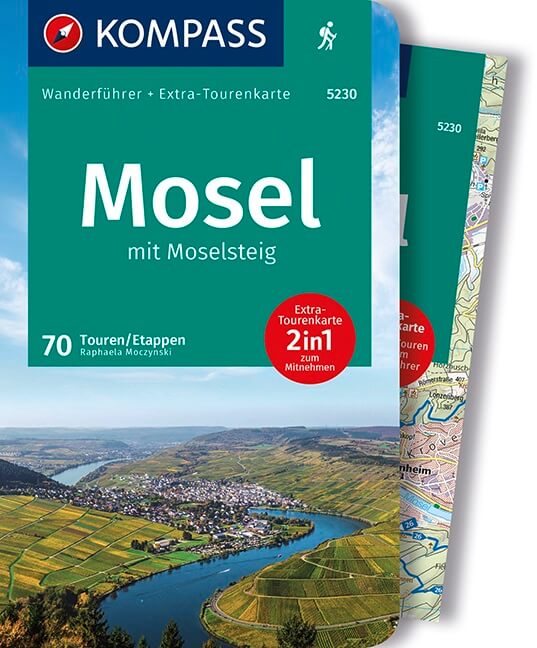 Online bestellen: Wandelgids 5230 Wanderführer Mosel mit Moselsteig | Kompass