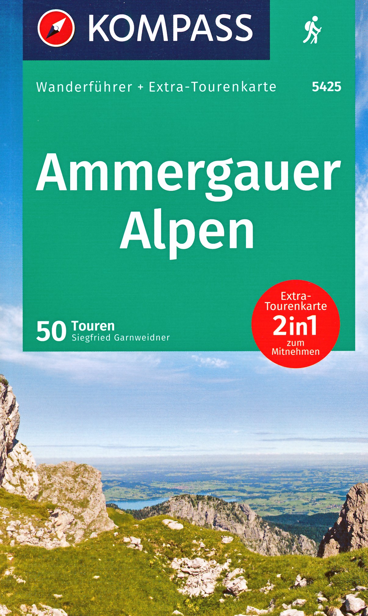 Online bestellen: Wandelgids 5425 Wanderführer Ammergauer Alpen | Kompass