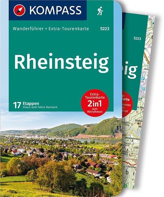 Online bestellen: Wandelgids 5223 Wanderführer Rheinsteig - Siebengebirge, Rheinisches Schiefergebirge, Taunus, Rheingau. | Kompass