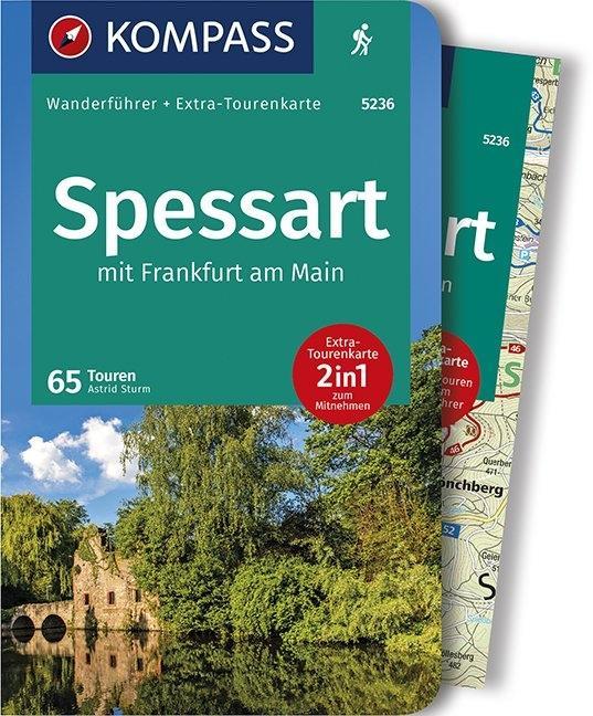 Online bestellen: Wandelgids 5236 Wanderführer Spessart mit Frankfurt am Main | Kompass