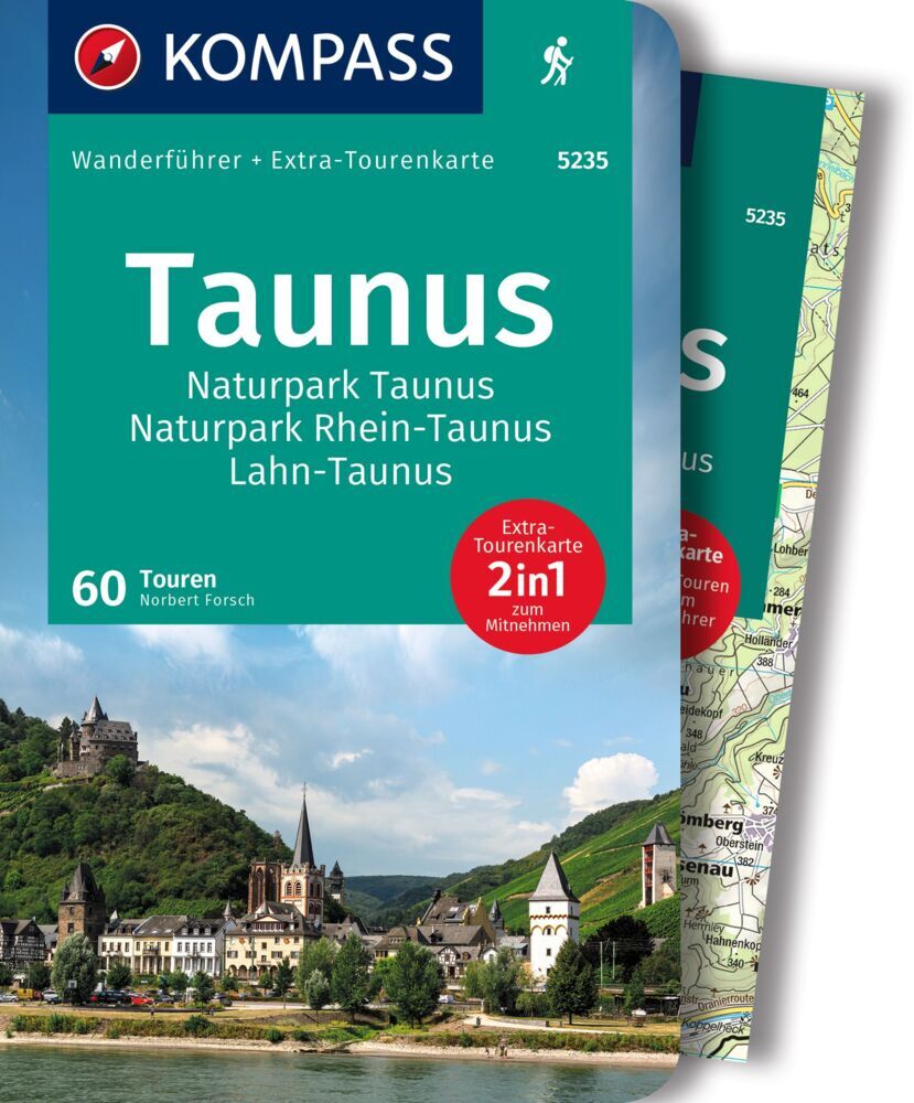 Online bestellen: Wandelgids 5235 Wanderführer Taunus | Kompass