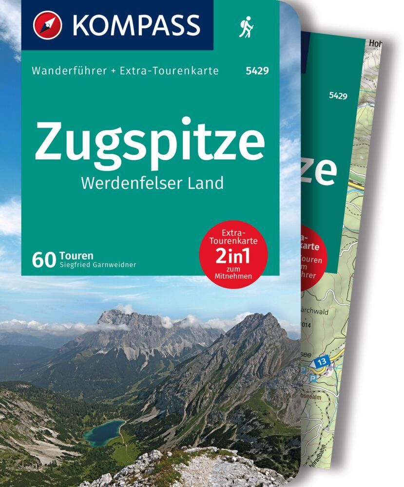 Online bestellen: Wandelgids 5429 Wanderführer Zugspitze - Werdenfelser Land | Kompass