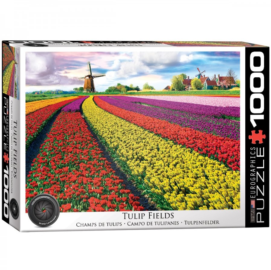 Online bestellen: Legpuzzel Tulp velden - Bollenvelden - Tulip fields | Eurographics