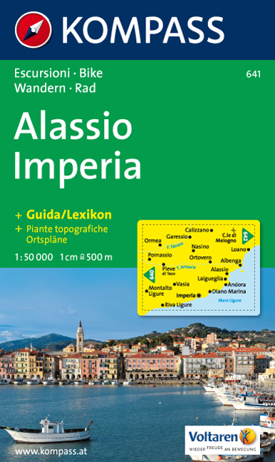 Kompass wandelkaart 641 Alassio-Imperia |