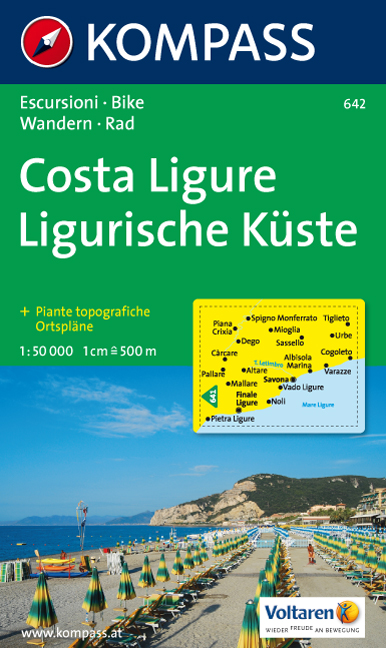 Wandelkaart 642 Finale Ligure - Manie - Savona | Kompass |