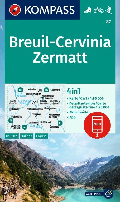 Wandelkaart 87 Breuil-Cervinia - Ze…
