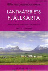 Wandelkaart BD06 - BD6 Abisko - Kebnekaise - Narvik Fjällkarta Topografische kaart Zweden | Lantmateriet | 