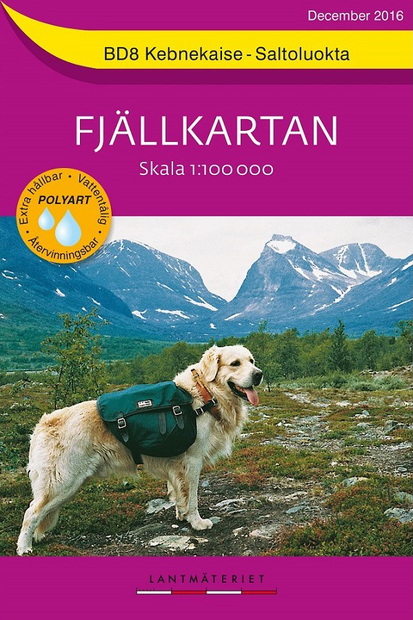 Wandelkaart BD8 Fjällkartan Kebneka… Wandelkaart BD8 Fjällkartan Kebneka…
