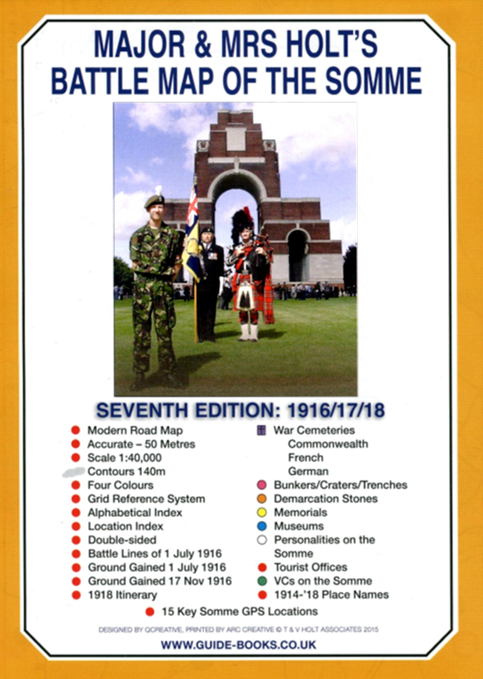 Online bestellen: Historische Kaart Major & Mrs Holt's Battle Map of The Somme | Pen and Sword publications