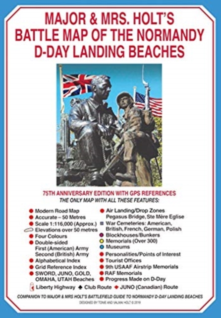 Online bestellen: Historische Kaart Major & Mrs Holt's Battle Map of The Normandy D-Day Landing Beaches | Pen and Sword publications