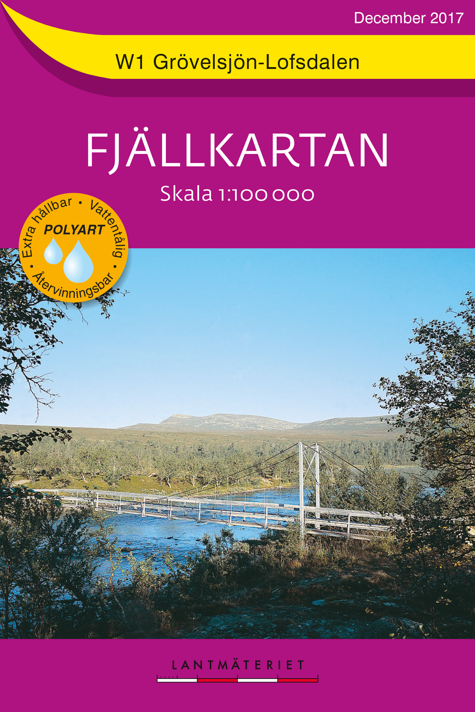 Online bestellen: Wandelkaart W1 Fjällkartan Grövelsjön - Lofsdalen | Lantmäteriet