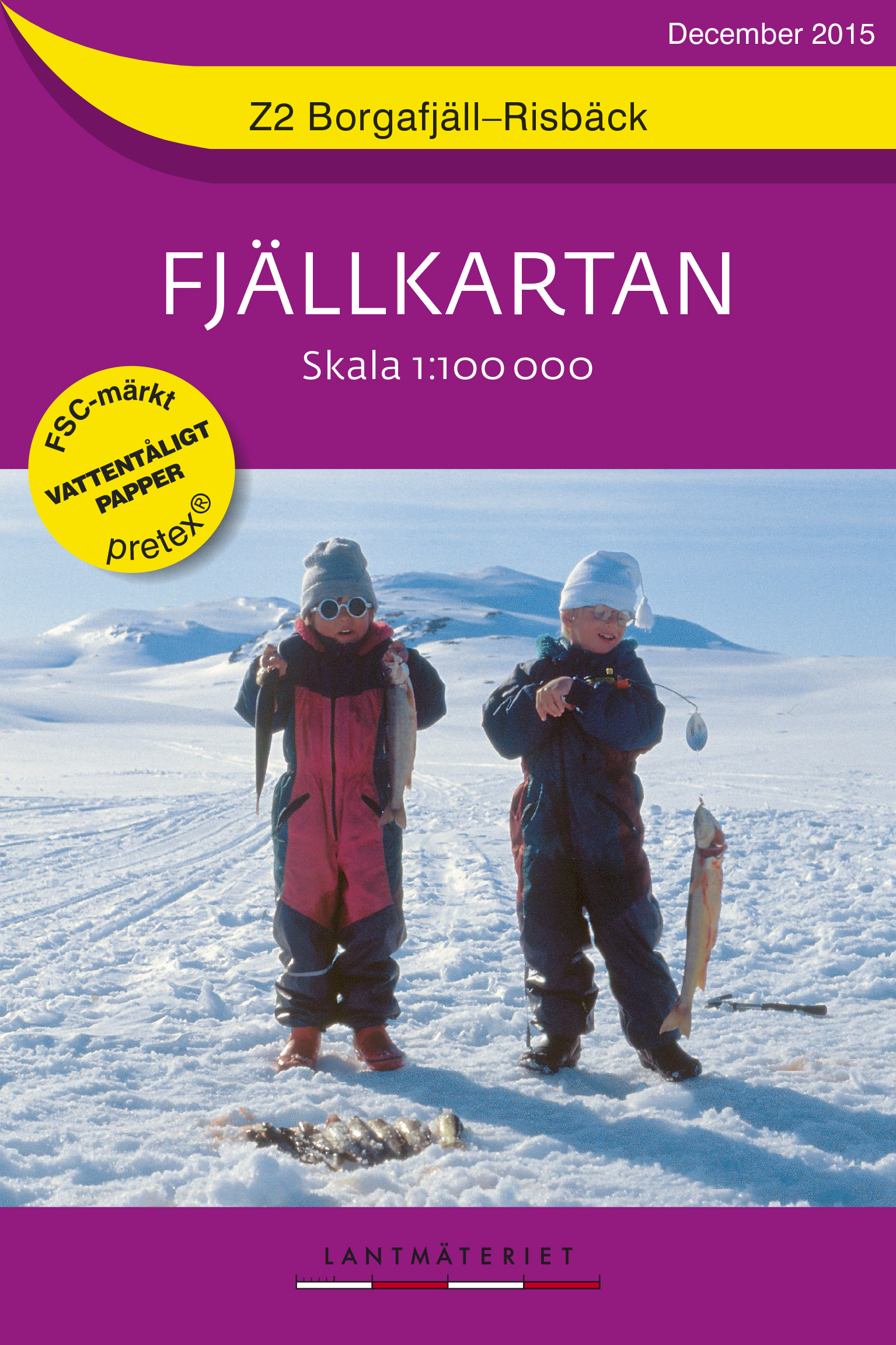 Wandelkaart Z2 Fjällkartan Borgafjä…