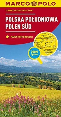 Online bestellen: Wegenkaart - landkaart Polen Zuid | Marco Polo