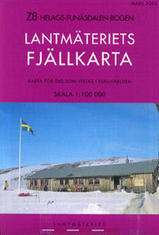 Wandelkaart Z8 Helags - Funäsdalen - Rogen Fjällkarta Topografische kaart Zweden | Lantmateriet | 