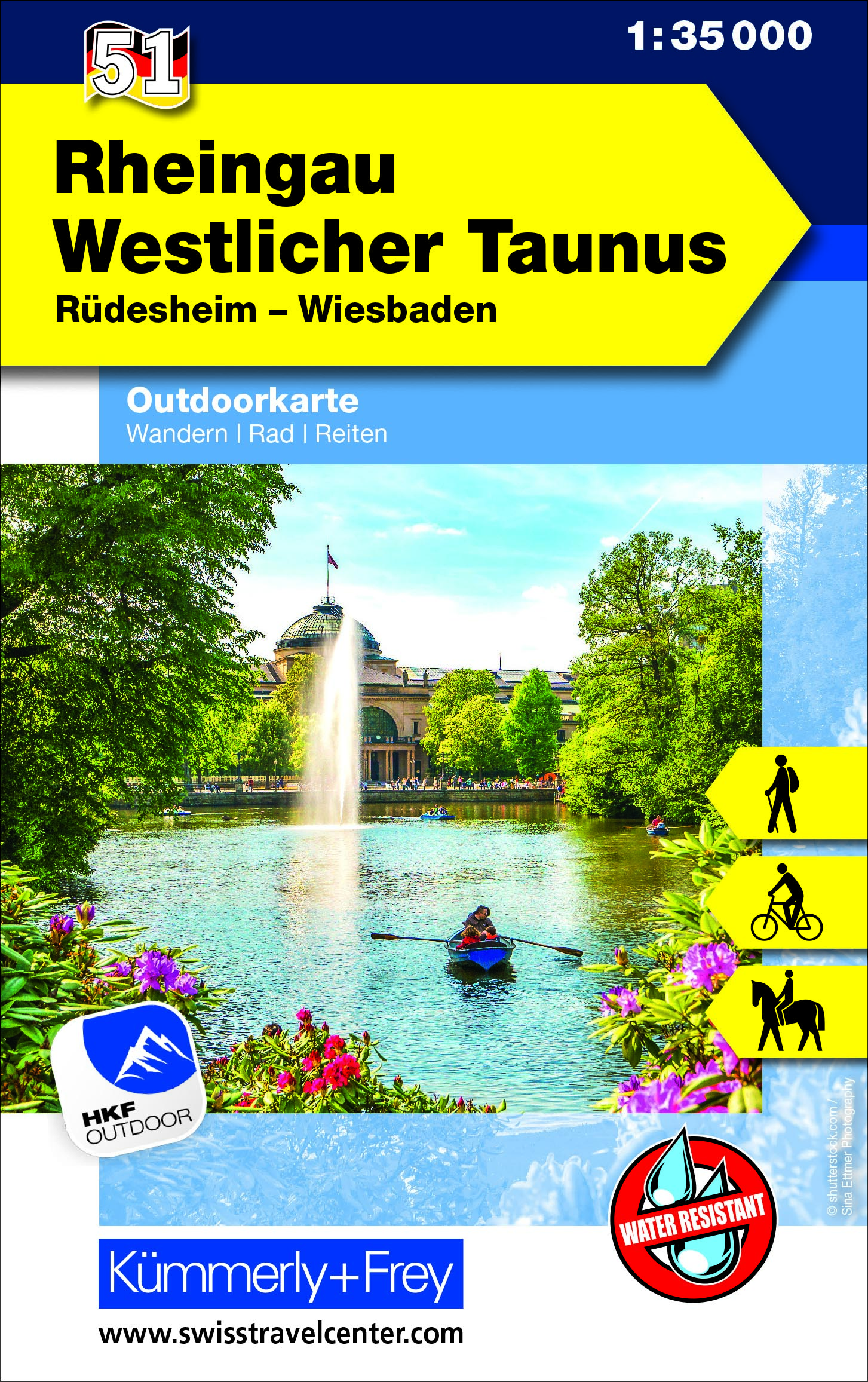 Wandelkaart 51 Outdoorkarte Rheinga…