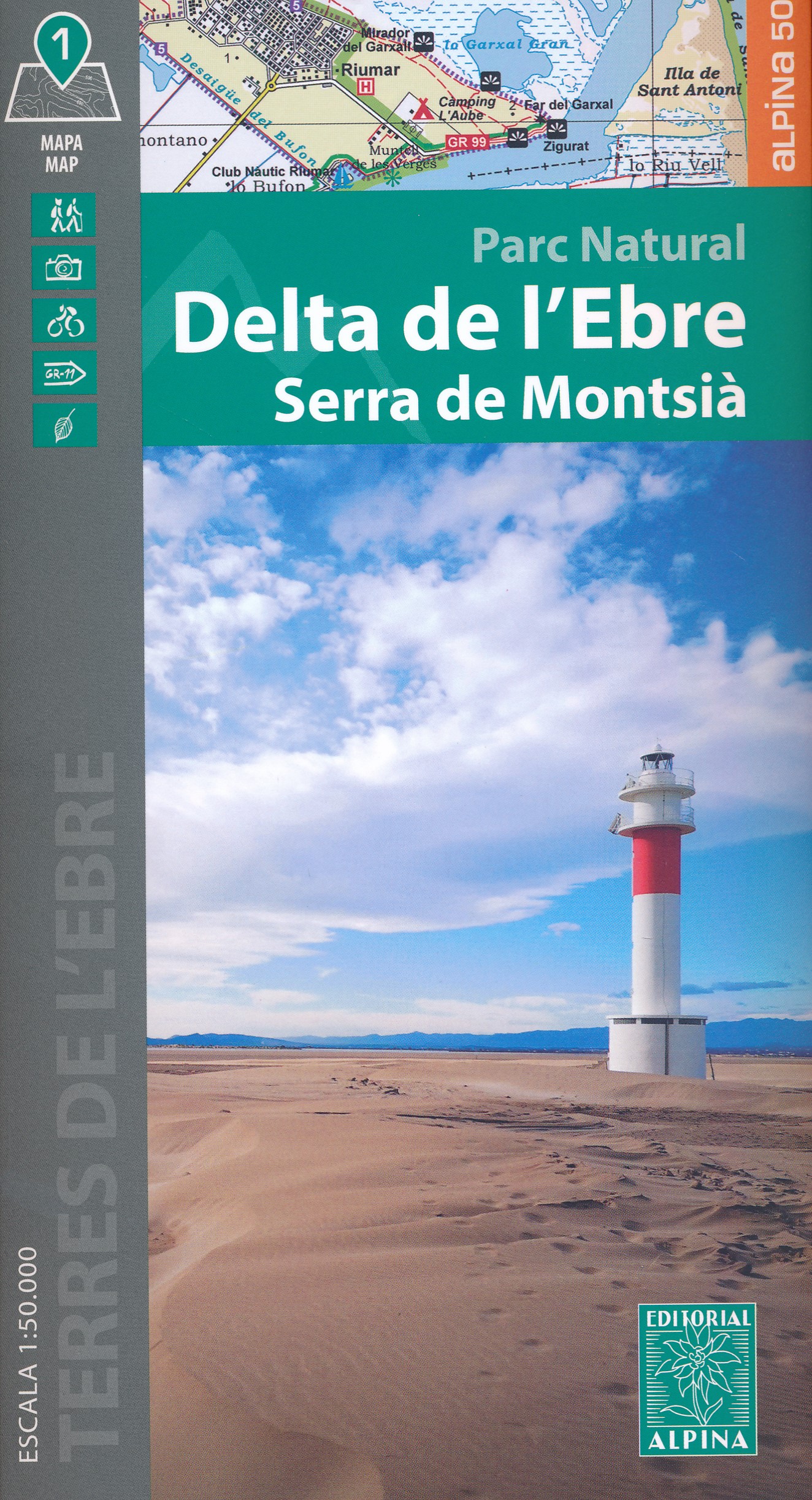 Online bestellen: Wandelkaart 65 Ebro delta - Delta de l'Ebre, Serra de Montsia | Editorial Alpina