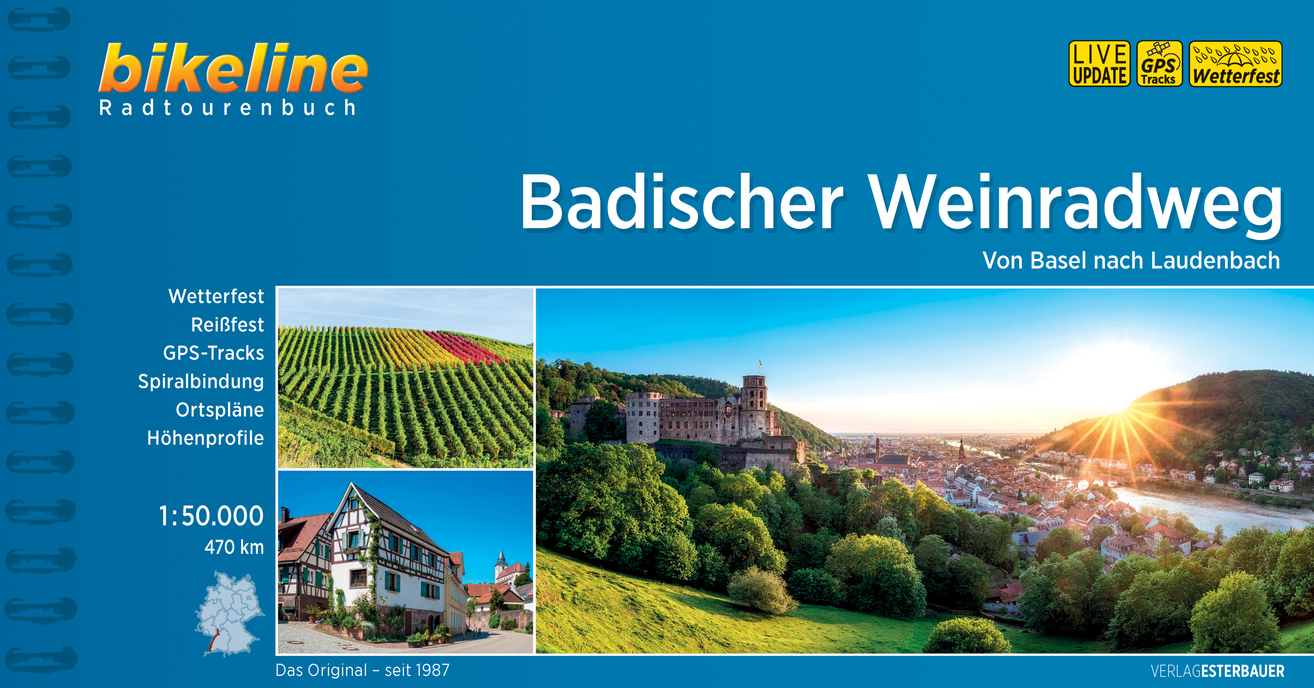 Fietsgids Bikeline Badischer Weinra…