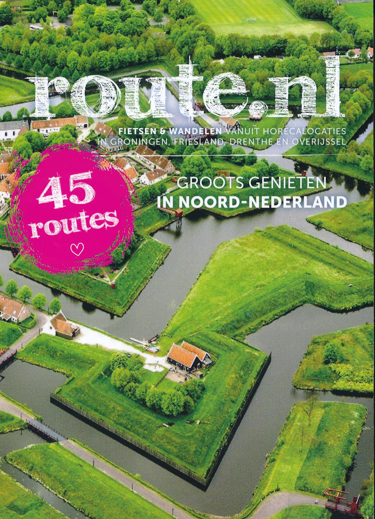 Online bestellen: Fietsgids - Wandelgids route.nl Groots Genieten in Noord Nederland | Falk