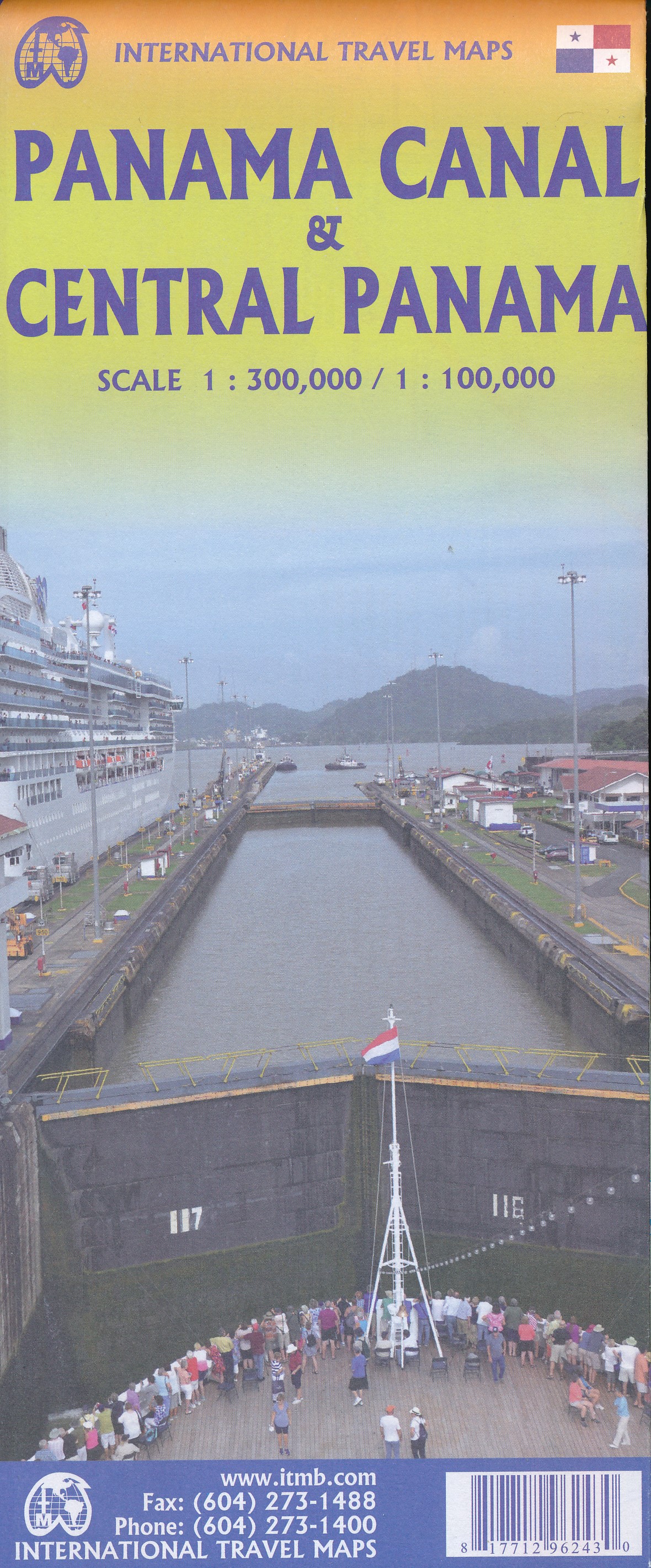 Online bestellen: Wegenkaart - landkaart Panama Canal - Central Panama | ITMB