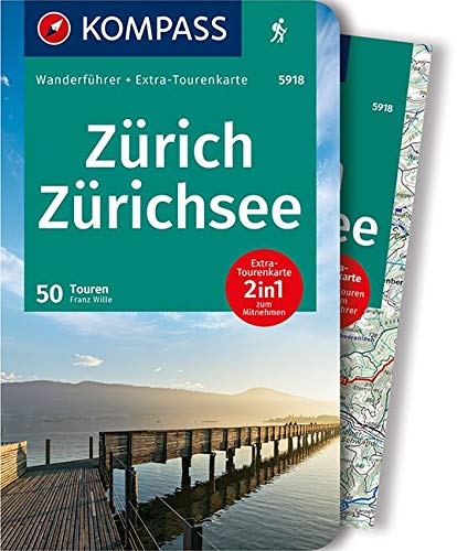 Online bestellen: Wandelgids 5918 Wanderführer Zürich - Zürichsee | Kompass