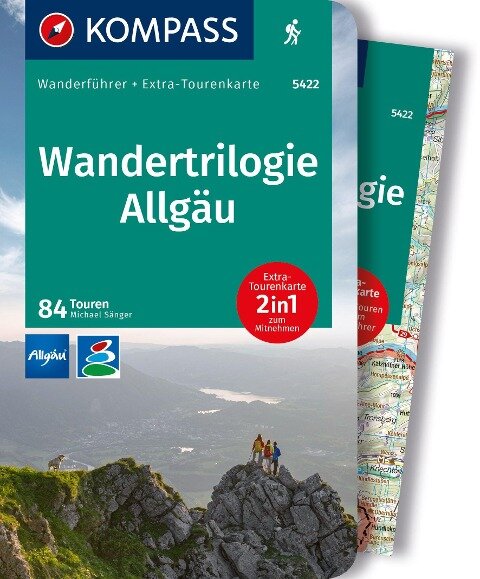 Online bestellen: Wandelgids 5422 Wanderführer Wandertrilogie Allgäu | Kompass