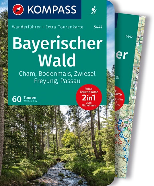 Online bestellen: Wandelgids 5447 Wanderführer Bayerischer Wald - Beierse Woud | Kompass