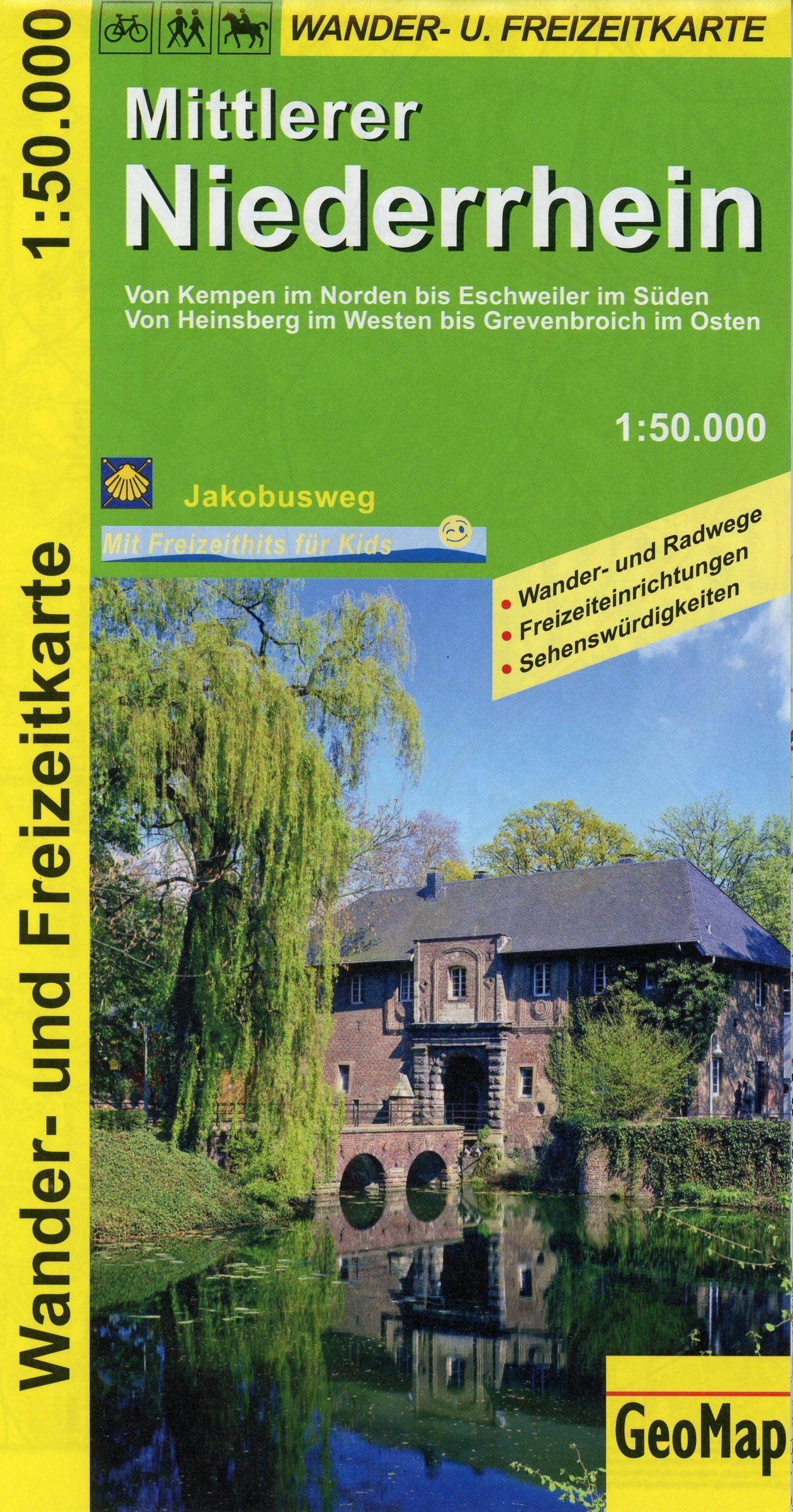 Wandelkaart Mittlerer Niederrhein |…
