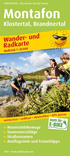 Wandelkaart - Fietskaart 1501 Monta…