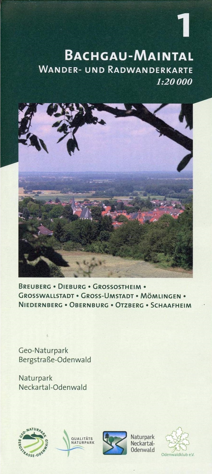 Online bestellen: Wandelkaart 01 Bachgau-Maintal - Odenwald | Geo-Naturpark Bergstraße-Odenwald