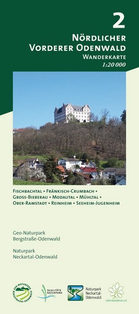 Online bestellen: Wandelkaart 02 Nördlicher Vorderer Odenwald | Geo-Naturpark Bergstraße-Odenwald