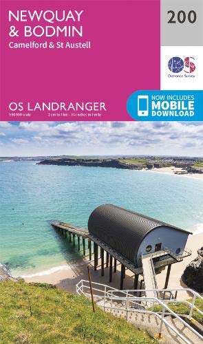 Online bestellen: Wandelkaart - Topografische kaart 200 Landranger Newquay & Bodmin, Camelford & St Austell | Ordnance Survey