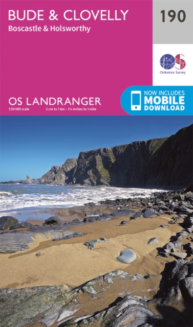 Online bestellen: Wandelkaart - Topografische kaart 190 Landranger Bude and Clovelly | Ordnance Survey