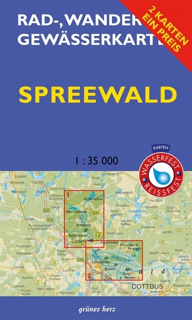 Online bestellen: Wandelkaart Spreewald | Grunes Herz