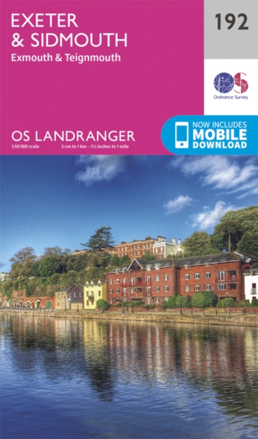 Online bestellen: Wandelkaart - Topografische kaart 192 Landranger Exeter & Sidmouth, Exmouth & Teignmouth | Ordnance Survey