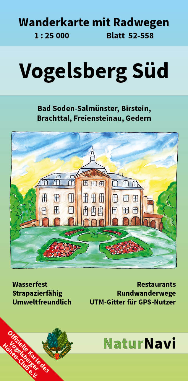 Online bestellen: Wandelkaart 52-558 Vogelsberg Süd | NaturNavi