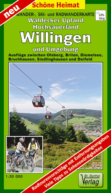 Online bestellen: Wandelkaart 229 Waldecker Upland, Hochsauerland, Willingen und Umgebung | Verlag Dr. Barthel