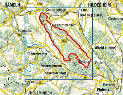 Wandelkaart Ith-Hils-Weg | KK Verlag | 9783869731339 | Reisboekwinkel