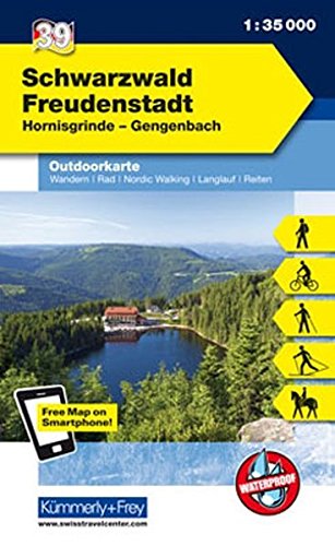 Online bestellen: Wandelkaart 39 Outdoorkarte Schwarzwald Freudenstadt | Kümmerly & Frey