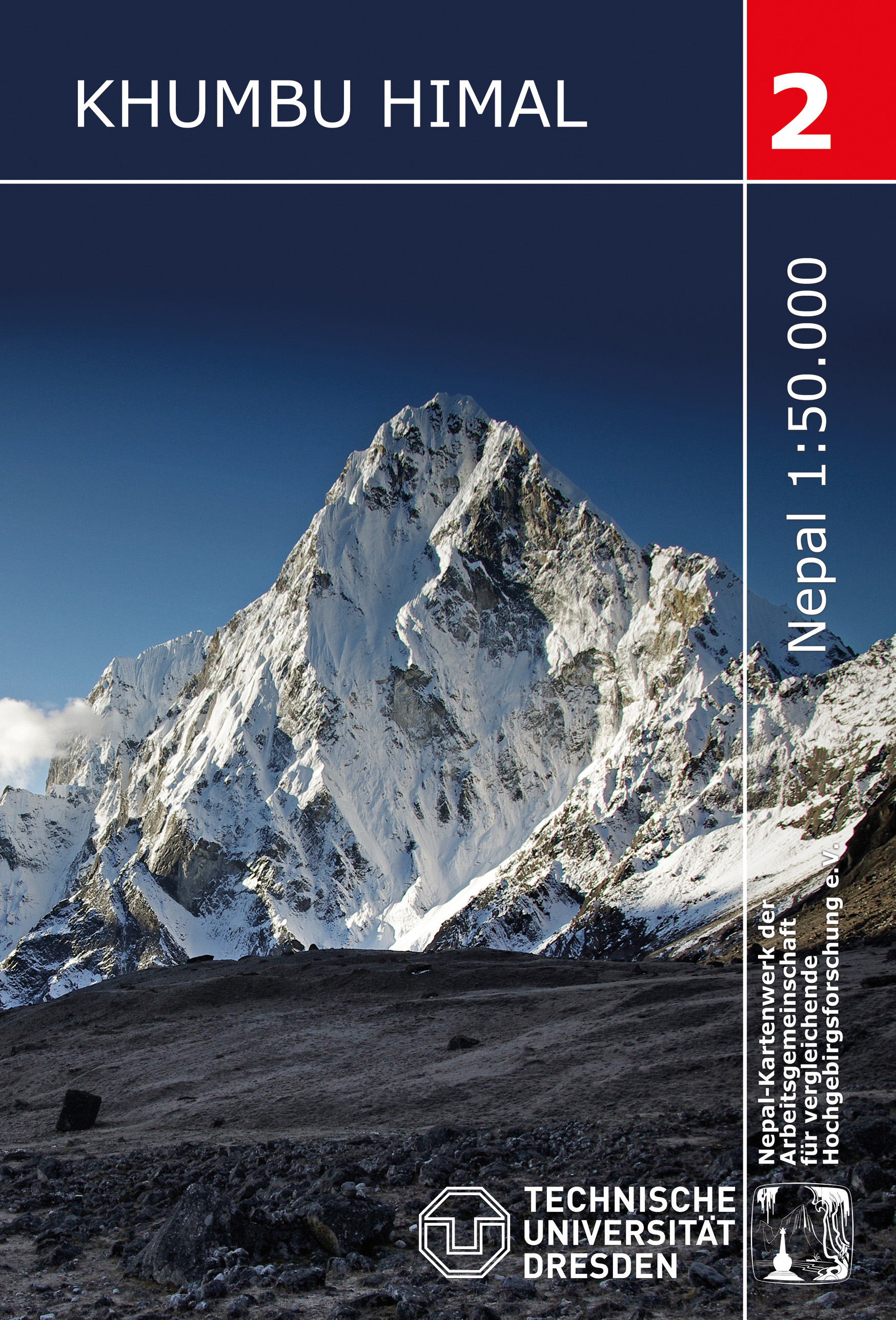 Online bestellen: Wandelkaart 02 Nepal Khumbu Himal | Nepal Kartenwerk